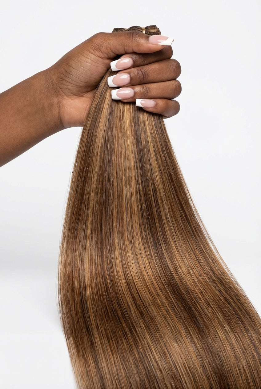 1 botte 100% Premium Virgin Hair Highlights Lisse