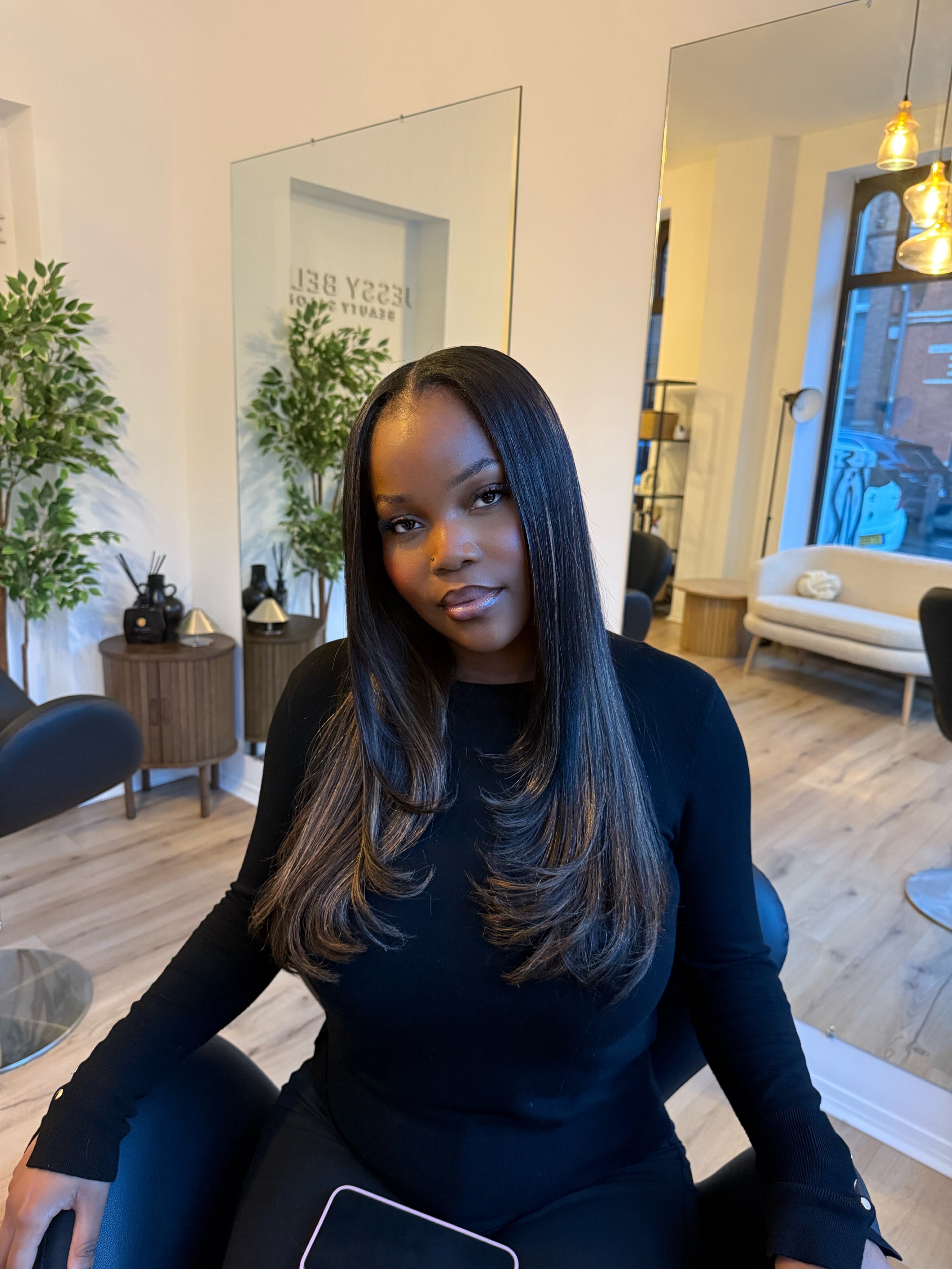 1 botte 100% Premium Virgin Hair Highlights Lisse